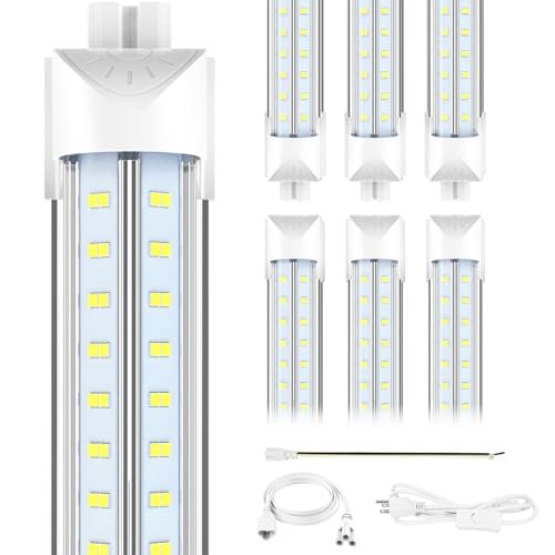 SHOPLED 8FT LED Shop Light, 150W 23000LM High Output, 6500K Cool White Linkable V